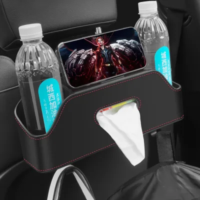 Multifunctional Car Backseat Organizer with Cup Holder BackSeat Organizer with Hooks Storage for Car Accessories