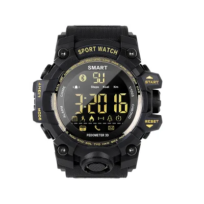EX16S Sport Watch Calorie Steps Distance Tracker Call Reminder SMS Reminder Watch for Android & IOS