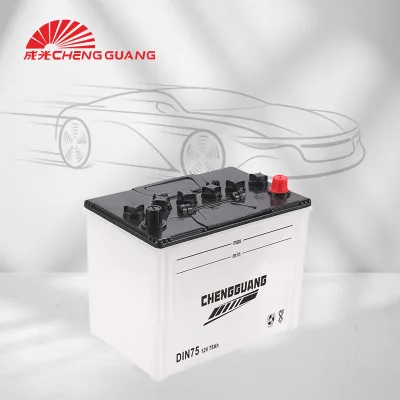 12V 75AH Automobile Dry Charged Battery Low Self Discharge Car Battery Long Cycle Life for Vehicles