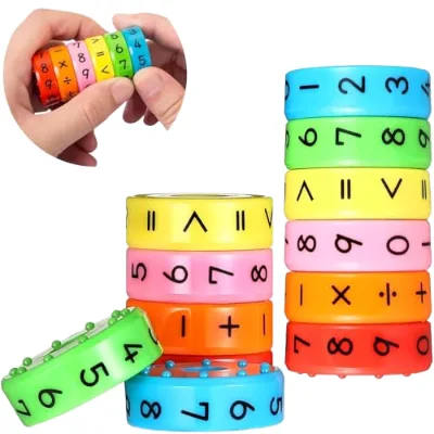 Wenweo School Cone Filling Educational Toy Math Games Number Blocks Children 3-6 Years Unisex Plastic 2 Sets