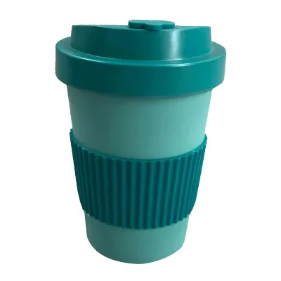 Wholesale 10oz Custom logo Reusable Melamine Bamboo Coffee Cup