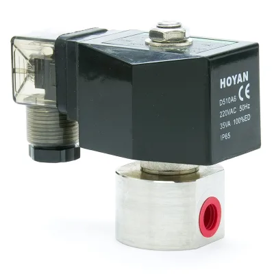 SPG-01 200 bar Orifice 1.2mm 1/8" 1/4" Stainless Steel Car Wash Pump Valve 2 Way Water High Pressure Solenoid Valve