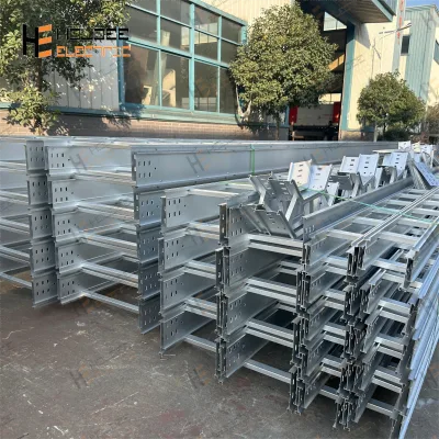 HOLDEE Electrical Anodised Rapid Aluminum Cable Ladder Tray, Width 6 In., Ventilated; Solid Trough, Length 6m