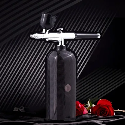 NEW Arrival Cordless Airbrush Compressor Non-Clogging High-Pressure Air Brush Set with 0.3mm Nozzle and Cleaning Brush