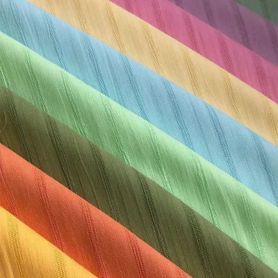 Custom Color 99gsm 105gsm 138-142cm 100% Cotton Fabric Woven Dress Jacquard Striped Plain Fabrics for Dresses