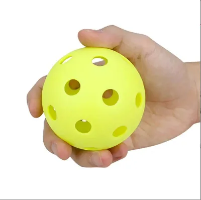 Highly Durable 26 Holes Design 72mm USAPA Bright Yellow Ball Pickleballs