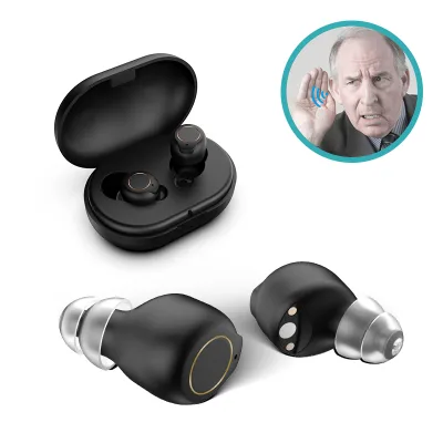 New Mini in Ear Invisible Sound Amplifier Adjustable Hearing Aids Aid Assistance Gift Box Package ABS Touching  GM-902 CE