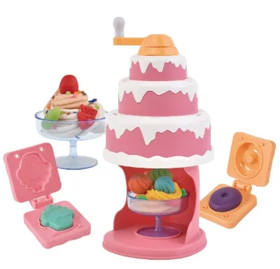 Hot Sale 2023 DIY Cake Color Mud Ice Cream Maker Machine Hand-mad Toy for Kids