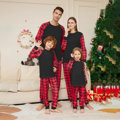 Wholesale Bamboo Women Men Kids Baby Winter Cotton High Quality Blank Christmas Pajamas Family 2026