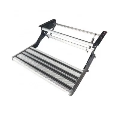 Easy to Stall Aluminum Alloy Double Layers caravan Motorhome Trailer Manual Folding Step for Rv Truck Camper