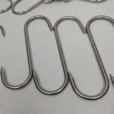 S shape hooks sharp butchers mat hooks