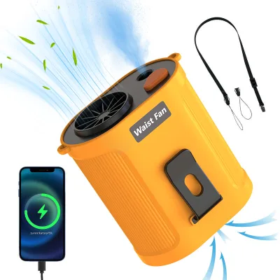 Portable USB Rechargeable Brushless Motor Personal Misting Fan Mini Body Fans for Outdoor Use Upgrade Clip-on Design