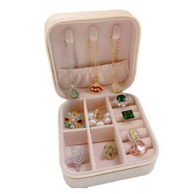 Portable Jewelry Organizer Box  Household Travel Storage Organizer  for Women Accessory
