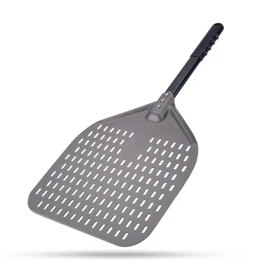 Perforated Pizza Peel Rectangular Pizza Turning Peel Professional Turning Pizza Peel