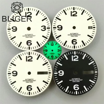 29mm GlowinDark Watch Dial with Super C3 Green Luminescence for Various Movements