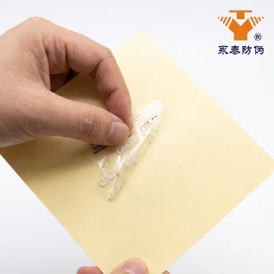 No Residue VOID Tamper Evident Security Anti-fake Packing Label