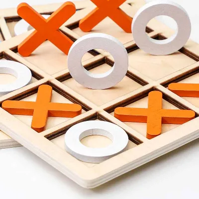 Wooden Classic Cheap Tic Tac Toe Promotion Game
