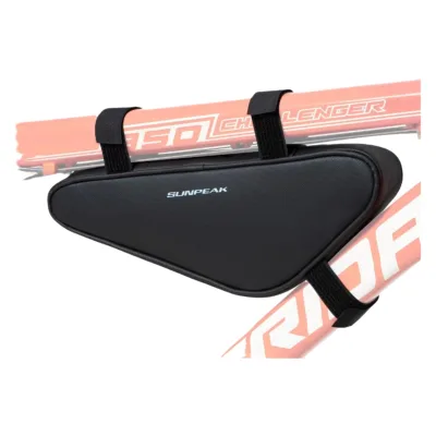 Waterproof Bicycle Triangle Bag Leather Handlebar Bag Mobile Phone Storage Bike Pouch Bike Accessories Accessory for Cycling