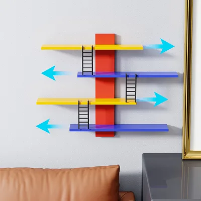 DAYOOH Freely Combination Mini Handwork Model Display Shelf Durable Wall-Mounted Plastic Toy Figure Storage Rack