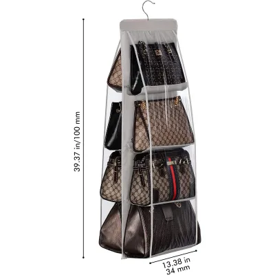 Dust PVC Bags Dust Cover Bags Organizer for Handbags Clear Handbag Purse Storage Organizer,transparent Custom Stand up Pouch