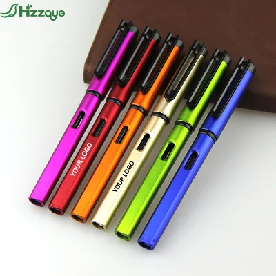 Plastic Gel Pen 0.5mm Black Ink Custom Logo Employee Welcome Corporate Gifts for Bank Hotel Insurance