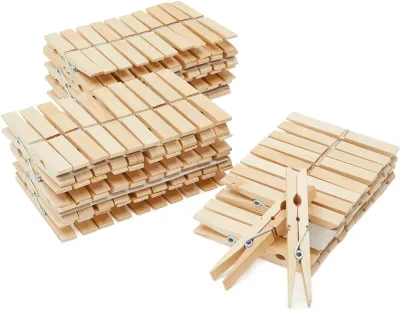 Clothes Pegs Windproof Hanging Wooden Clips Clothes Pins Cheap Price Wooden Wood Rectangle Clothes Drying Pegs