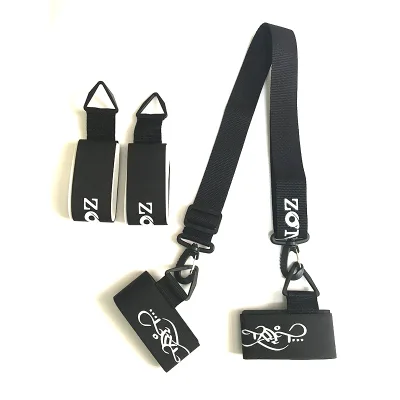 Alpine Ski Snowboards Poles Carrier Straps Protects Skis From Scratches Damage