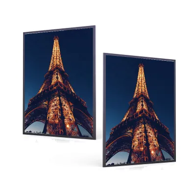 AF14B High Brightness 13mm LED Light Panel Clip Type Double-Sided Aluminum Alloy Frame Rectangle Advertising Sign