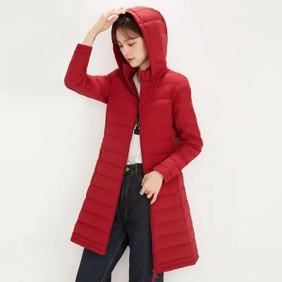 Wholesale Plus Size Lightweight Winter Down Jacket Slim Fit Women's Jacket Long Winter Down Jacket