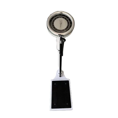 Anti-slip Height and Weight Scale Adult Stadiometer Eye-level Analog Weighing Machine with Height Rod Capacity 160kg