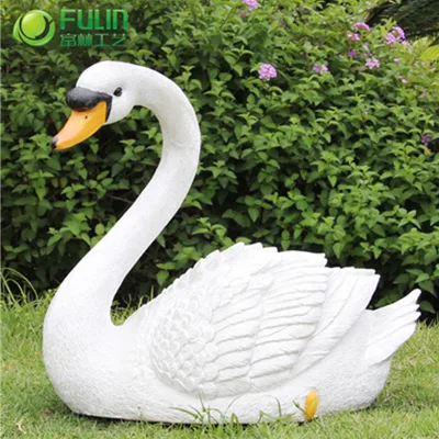 Customized Life-size Animal Figures Artificial Floating Resin Swan Statue for Outdoor Lake Landscape Garden Ornaments Decor