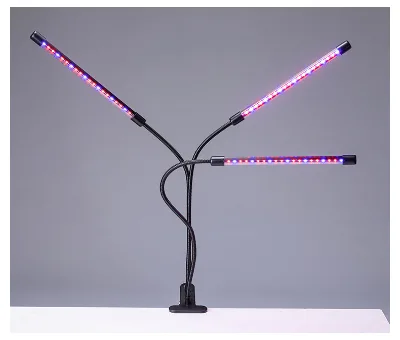 3 Head IP66 Rated LED Grow Light with Red/Blue Spectrum Dimmable for Indoor Garden & Home Hobbyist Cultivation 2-Year Warranty