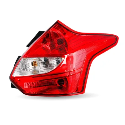 Flyingsohigh Red Lens ABS Tail Light Lamp 12V Car Rear Lamp for Ford Focus 2012-2014 Inner Side Tail Lights