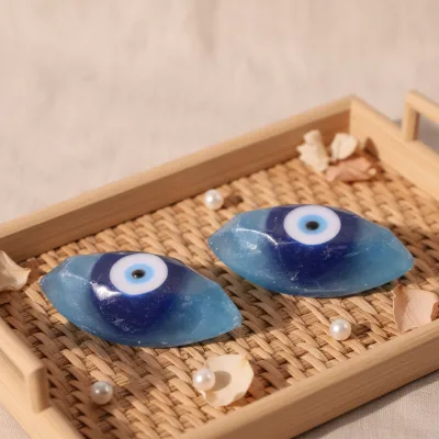 C&H Original Design Evil Eye Protection Crystal Lavender Jasmine Scented Soap