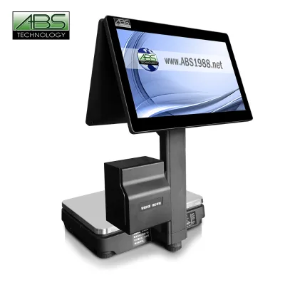 ABS ABS500 Weight Scale Intel J1900 CPU Bluetooth 5.2 Wi-Fi 6 Windows7/10 OS 1920x1080 Resolution Black for Coffee Shops Stores