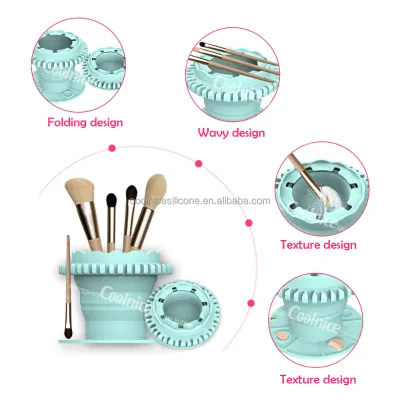 Multi Color Small Cosmetic Brush Cleaner Portable Waterproof Beauty Makeup Brush Cleaner Easy to Clean