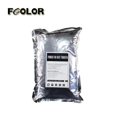 FCOLOR DTF White Powder Glue PET Film Hot Melt Powder for T-shirt Transfer and Packing Printing Materials USA