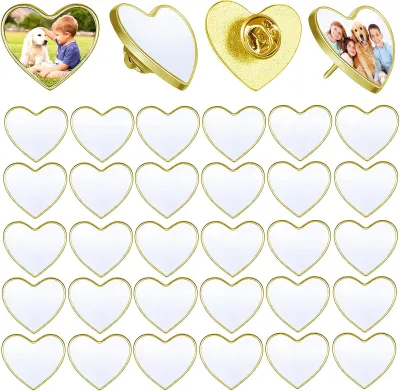 Custom Design Heart Shape Pins 5 Days Fast Delivery