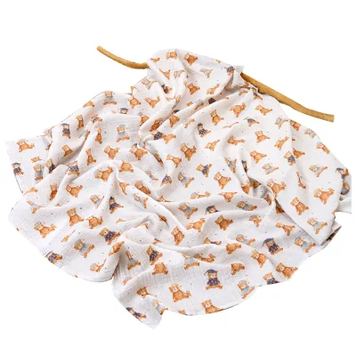 Baby Swaddling Blanket-Comfortable Skin-Friendly No Irritation Cotton Material All-Season Use Multifunction Design