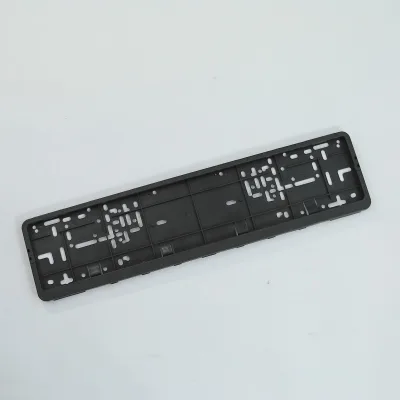 European Standard Plastic Text Pattern Blank Metal Custom logo Car License Plate Frame Embossed Raised License Plate Frame Car