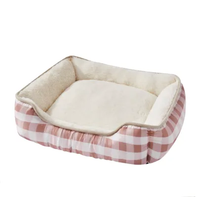 Wholesale Manufacturer Custom Logo Modern Rectangle Dog Cat Pet Bed Carton Packed Indoor