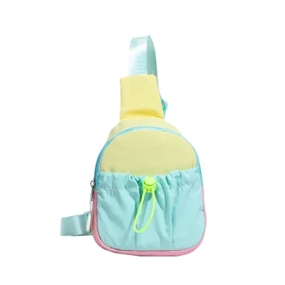 Fashionable Children's Cross Bag Fashionable Children's Mini Waist Bag Cute Funny Colourful Pattern Children's Chest Bag