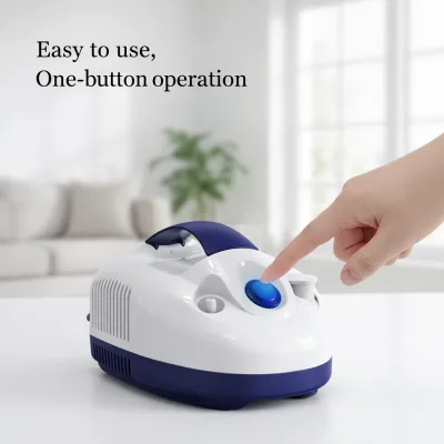 Household Compact Nebulizer Fine Atomization Large Fog Replaceable Filter Portable for All Ages Therapy
