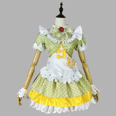 Sweet Matcha Maid Cosplay Dress Women Cute Cafe Lolita Style Costume Anime Inspired Party Outfit