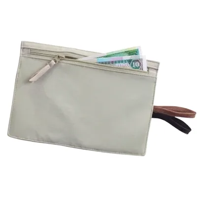 Lewis N. Clark RFID Blocking Nylon Hidden Travel Wallet Brown One Size Tan