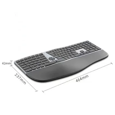High-quality customization OEM/ODM ergonomic Keyboards,2.4G+Bluetooth wireless keyboard office business Keyboard