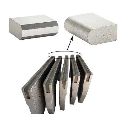 Wear Resistant Metal Ceramic Alloy Snow Plow Cutting Edge Teeth Snowplow Blade for Snow Removal Plow Machine Equipment