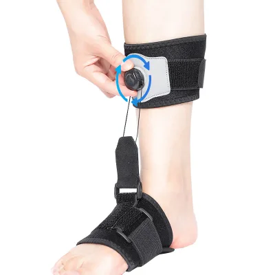 Knob Adjustment Foot Support Sole Support Lifting and Fixing Straps by Flipping the Ankle Inside and Uutside with a Footstool