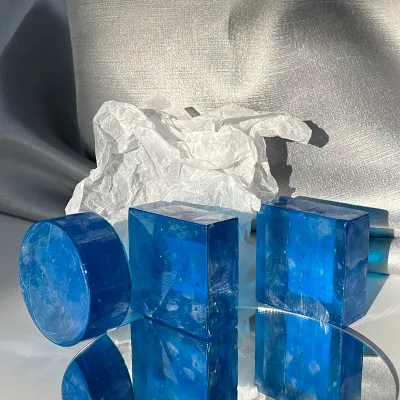 Klein Blue 24K Gold Foil Soap Natural Luxury Cologne Perfume Organic Cedar Pine Tar Fragrance Herbal Body Soap for Men