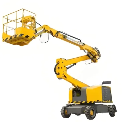 Single Boom Lift Sold in China Folding Gasoline Crane Small Mini Self-propelled High Quality Boom